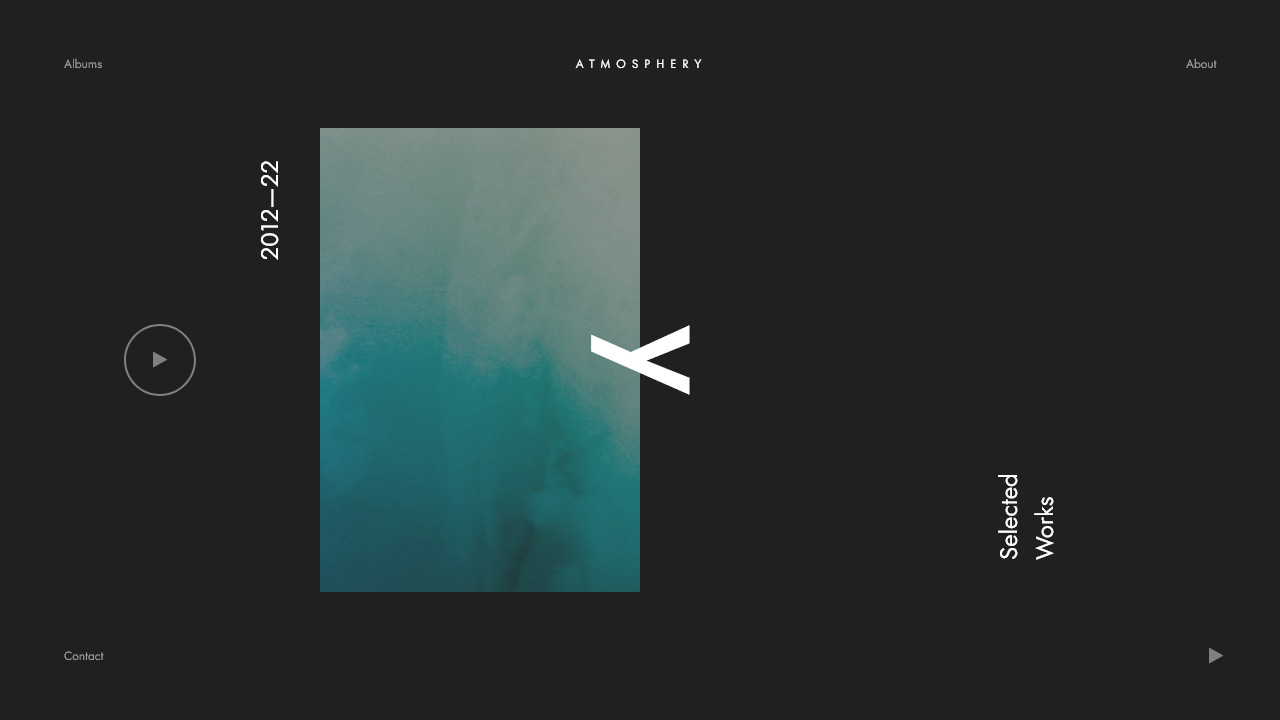 Screenshot of the Atmosphery website