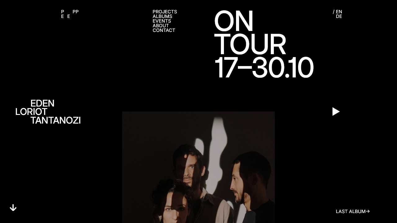 Screenshot of Philipp Eden's website