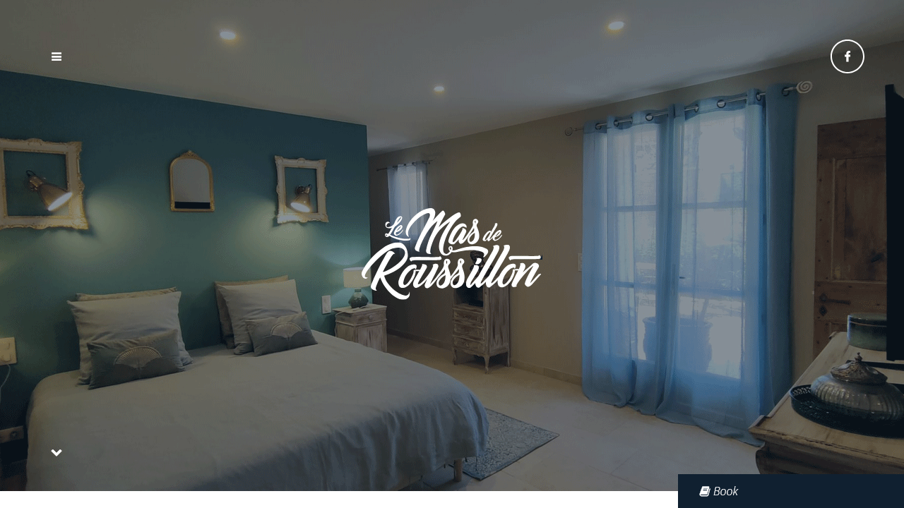 Screenshot of the Mas de Roussillon website